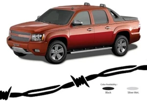 Trimbrite Pinstripe Tape R65170 Rebel Gear 7/8 Inch Barbwire Black 36 FT Length - Picture 1 of 2