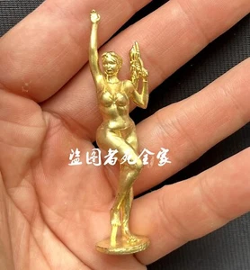 Sexy Estatua de Soldado Niña de Latón de 2.8" Caliente Belleza Luchador Modelo Obras de Arte Colección - Imagen 1 de 5