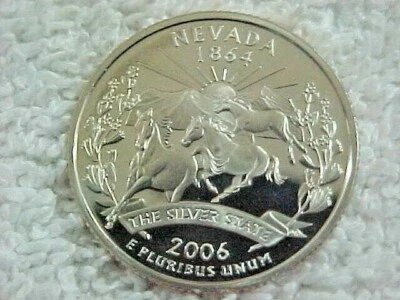  2006 S NEVADA STATE QUARTER FROM PROOF SET - Image 1 of 2