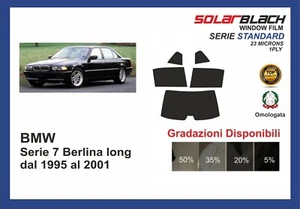 pellicola oscurante BMW serie 7 berlina long dal 1995-01 kit posteriore STANDARD - Imagen 1 de 1