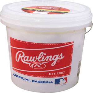 Official League Rawlings Baseballs (24 Pack) Major Baseball Practice Bucket