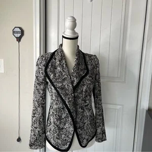 Vince open front drape boucle sweater cardigan blazer jacket size 2 - Picture 1 of 6