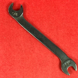 Excelente! De colección Duro-Chrome 7/32" x 1/4" G63 Enano Encendido Llave de Extremo Abierto - Imagen 1 de 6