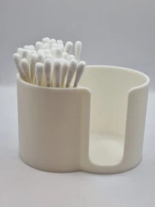 Cotton Bud And Pad Holder 3d Printed Bathroom Organiser - Picture 1 of 2