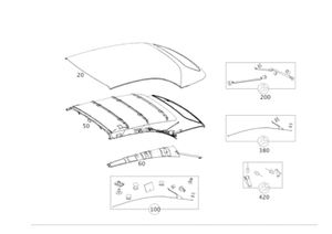 Genuine Mercedes-Benz Repair Kit Ten Cable 205-774-03-00-64 - Picture 1 of 1