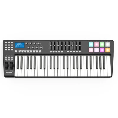 Portable 49- USB MIDI Keyboard Controller 8  Colorful Backlit Trigge A3U5 - Bild 1 von 4
