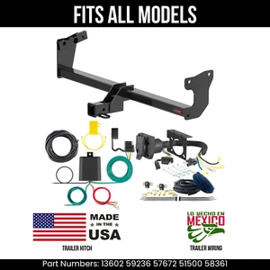 For 24 Kia EV9 Trailer Tow Hitch w/ 7Pin Wiring Harness Kit Fits All Models Curt - Picture 1 of 24