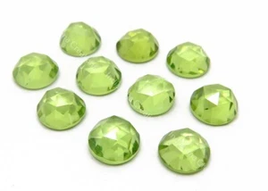 Peridot Rund Rosenschliff 5x5 mm bis 6x6 mm Natürlich Großhandel Lose Edelstein - Bild 1 von 8
