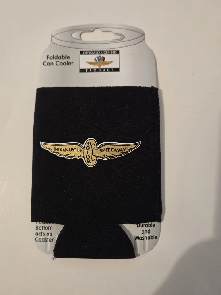 Official Indianapolis Motor Speedway  *RARE* Coozie BLACK NEW Can Cooler - Image 1 of 4
