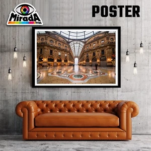 Poster Milano Galleria Vittorio Emanuele Toro Fashion Style Modlel Duomo Travel - Bild 1 von 1