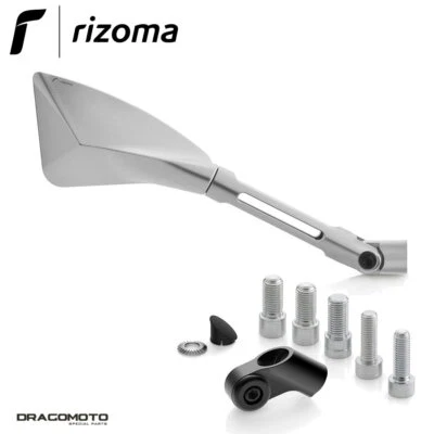 Espejo retrovisor derecho BMW G 310 R 2016-2020 Tomok RIZOMA BS162A BS713B plata Foto 1 de 4