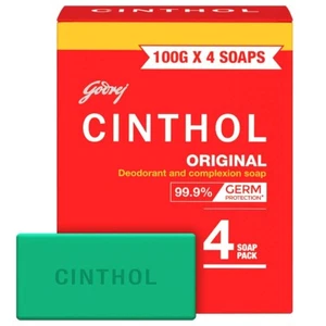 Cinthol Original Seife, 100g (4er Pack) | Keimschutz | Seifen fürs Bad - Bild 1 von 4
