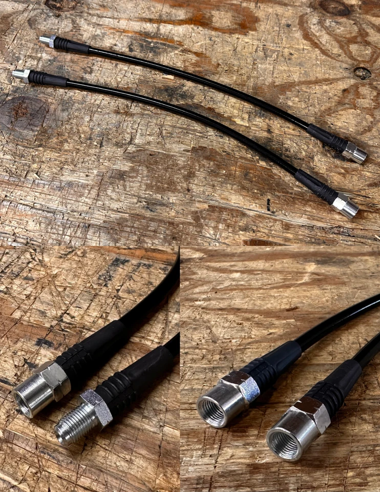 Juego de mangueras de freno trasero de acero inoxidable Mercedes Benz 230SL 250SL 280SL 111 108 Foto 1 de 1