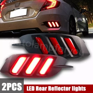Luz de freno trasera LED roja para parachoques para Honda Civic Sedán 2016-2019 - Imagen 1 de 11