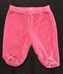 Small Wonders Baby Girl Velour Bottoms Newborn - Picture 1 of 2