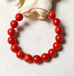 15 Pieces Coral Beads | Silver Smith Tool Beads | 6mm Undyed Bamboo Red Coral - Picture 1 of 8