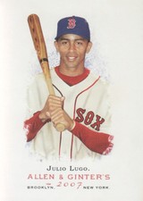 2007 Topps Allen & Ginter Baseball #294 Julio Lugo Boston Red Sox