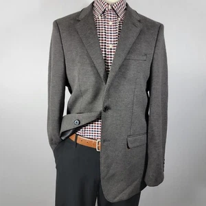 APT 9 Slim Fit Men's Sport Coat Blazer Two Button Charcoal Gray Poly Blend 42R - Picture 1 of 16