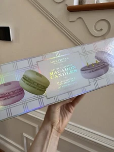 Homeworks Macaron Candles - Ceramic Three Wick Scented - Picture 1 of 8