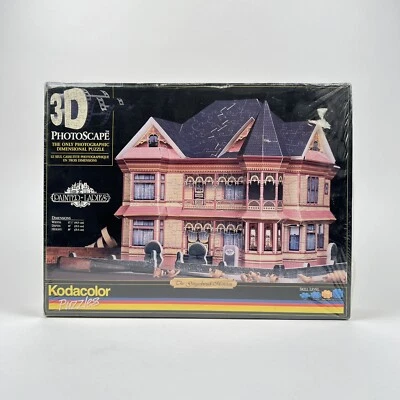Rompecabezas Kodacolor 1997 vintage pintado en 3D damas The Gingerbread Mansion Foto 1 de 3