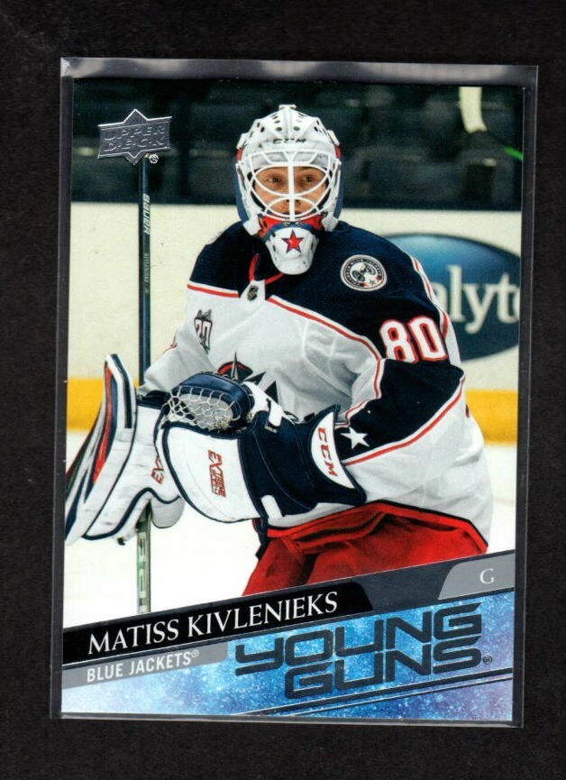 MATISS KIVLENIEKS  2020-21 UPPER DECK SERIES 2 YOUNG GUN COLUMBUS BLUE JACKETS - Image 1 of 1
