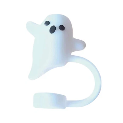  1pc Halloween Themed Silicone Straw Cover Cap Cute 3D Topper For Cups / Bottles - Image 1 of 4