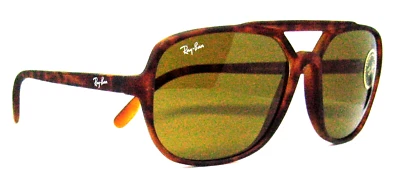 雷朋 NOS 美国复古 B&L 80 年代 Timberline II Matt Tortoise W0746 全新太阳镜 — 第 1/4 张图片