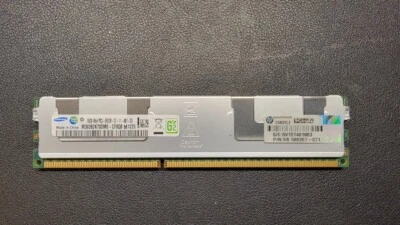 (8) HP P/N 500207-071 Samsung 16GB PC3-8500 DDR3-1066MHz ECC Registered CL7  - Image 1 of 2