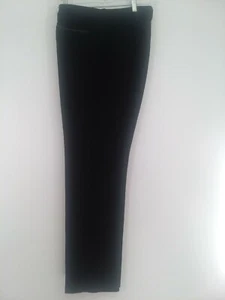 Charter Club Women's Black Dress Pants with Faux Fur Trim Size 10 - Picture 1 of 6