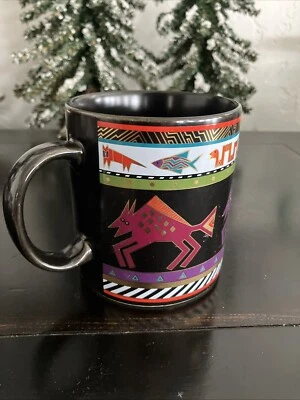TAZA DE CAFÉ ARTEFACTOS LAUREL BURCH. TAZA DE CAFÉ ARTEFACTOS. Taza Art Deco 1990 negra Foto 1 de 4
