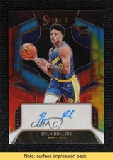 2022-23 Select Signatures Tie-Dye Prizm 18/25 Ryan Rollins Rookie Auto RC READ
