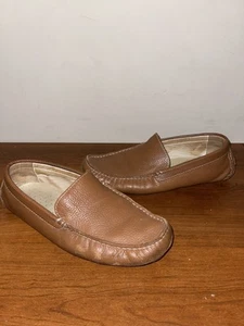 Bacco Bucci Devers Mens Brown Casual Leather Shoes Loafers Moccasins size 9.5 - Picture 1 of 12