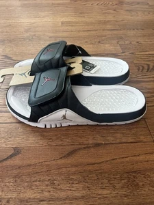 Nike Herren Jordan Hydro V Premier Slides Playoffs 351006 066 Größe 13 weiß schwarz - Bild 1 von 5