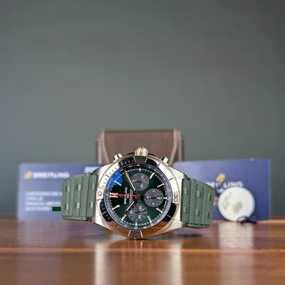 New in Plastic 2025 Green Breitling Chronomat 42 UB0134131L1S1 - Image 1 of 4