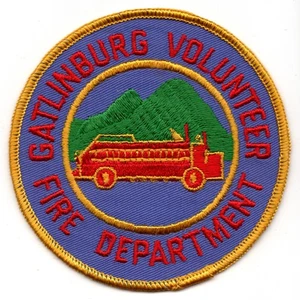 Patch Gatlinburg (Sevier County) TN c1970 Volunteer Fire Department Vintage 3” - Picture 1 of 3