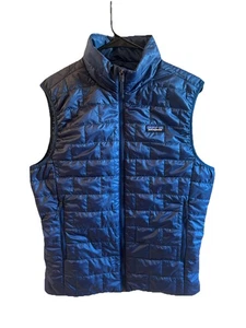 Patagonia Men’s Nano Puff Vest Clement Blue Size: Large NWT - Picture 1 of 2