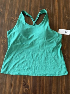 Xersion Women’s Aqua Strappy Racerback with Built In Bra Size XXL NWT 2XL New - Image 1 of 4