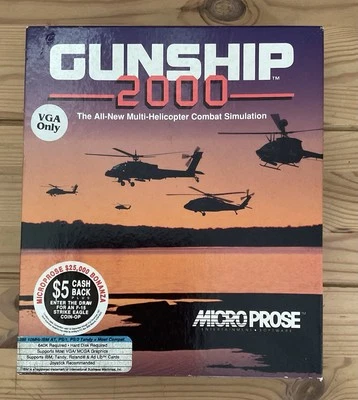 Gunship 2000 By Microprose 1991 PC Game - Image 1 of 4