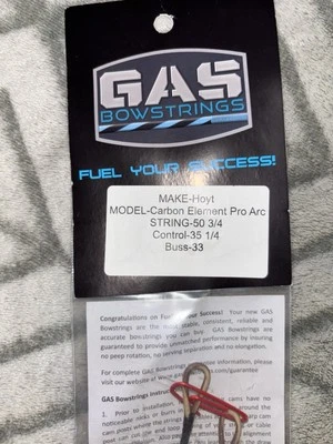 Gas Bowstring Hoyt Carbon Element - Image 1 of 2