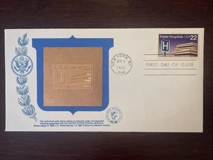 US FDC COVER 1986 YEAR PUBLIC HOSPITALS HEALTH MEDICINE STAMPS SCOTT 2210 - Picture 1 of 1