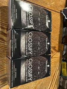 Schwarzkopf Glossify Customizable Color Gloss Ash Brown  Lot Of 3 - Picture 1 of 1