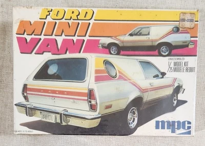 Rare Vintage Ford Pinto Mini Van MPC 1/25 Scale Model Kit New in Box 1-0780 - Image 1 of 4