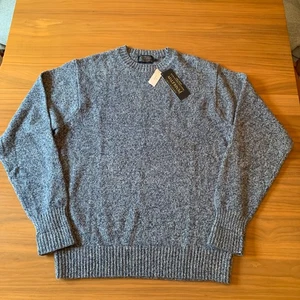 New w/ Tags Pendleton Mens Size Large Washable Wool Laine Crew Neck Blue Sweater - Picture 1 of 7