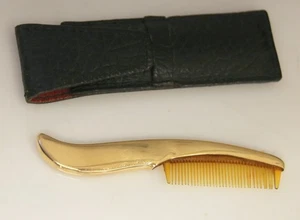 Peine bigote antiguo Tiffany & Co oro amarillo 14k 6,6 gramos + estuche - Imagen 1 de 7