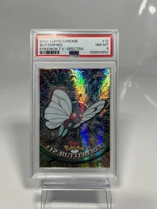 2000 Topps Chrome Pokemon T.V. #12 Butterfree Spectra PSA 8 NM-MT - Picture 1 of 2