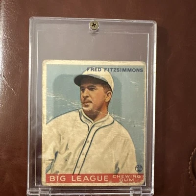 1933 Goudey #130 FRED FITZSIMMONS BIG LEAGUE CHEWING GUM - Image 1 of 4