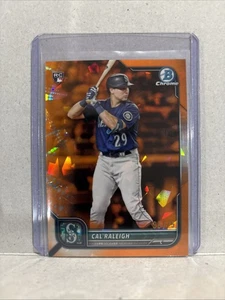 Cal Raleigh RC SP /75 Bowman Chrome Sapphire Edition Orange Mariners Rookie Card - Bild 1 von 4