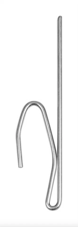 Kenney KN1007 Pin on Hook Silver Steel Set of 14