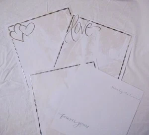 4 Paper Sheets 12x12" Wedding Love I Do Scrapbooking Cards Crafts V18 - Picture 1 of 6