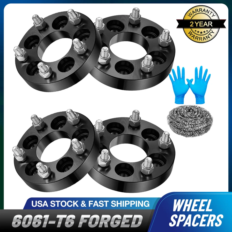 4pcs 5x100 to 5x114.3 Wheel Adapter 12x1.5 64.1mm 1" for Toyota Dodge Pontiac Foto 1 de 4